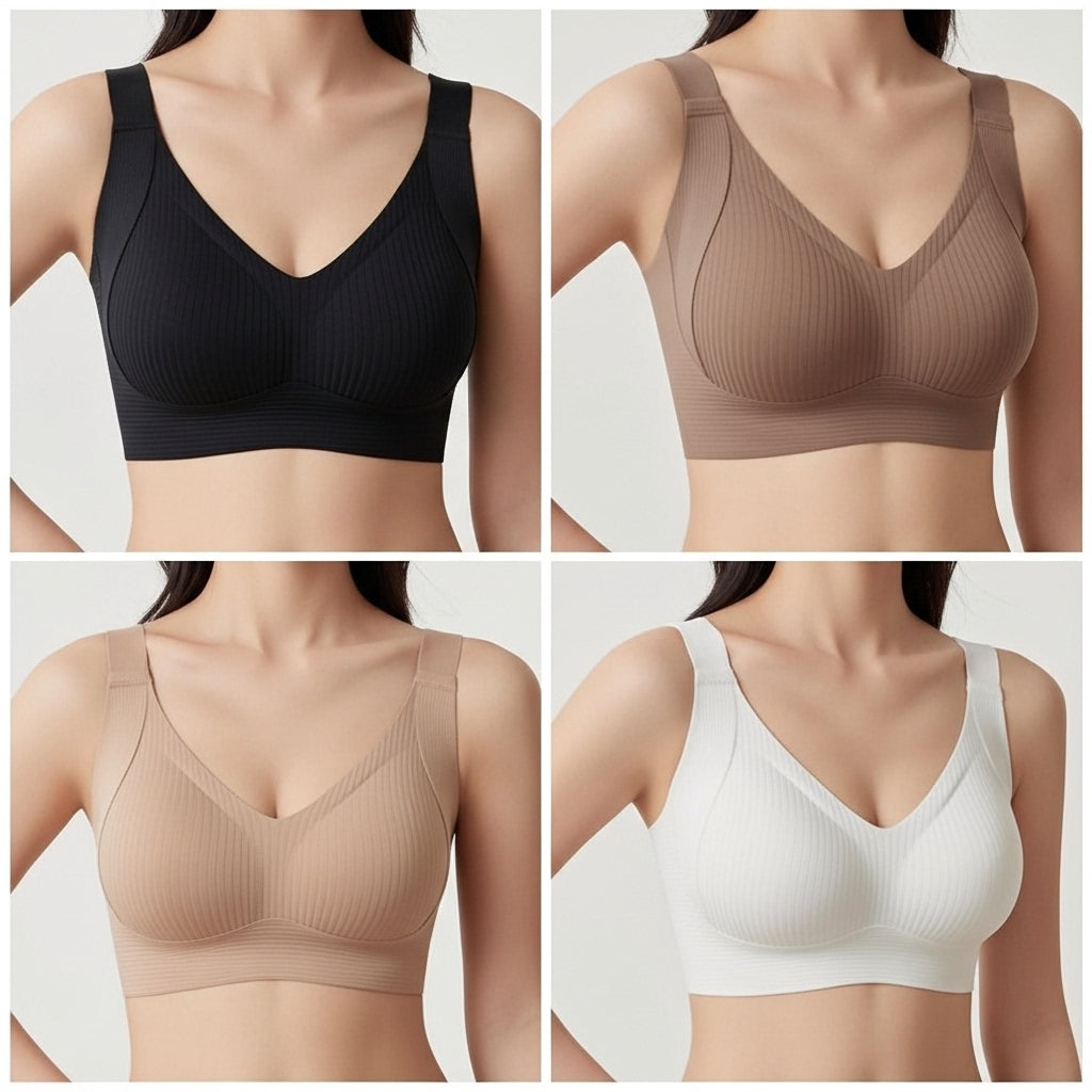 Pack 4 sujetadores Spandex Tallas Grandes