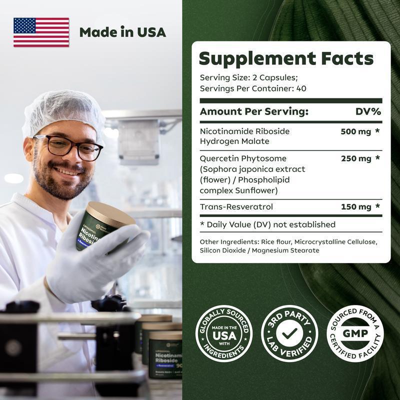 🌎Exclusivo Internacional NAD + Resveratrol 900mg
